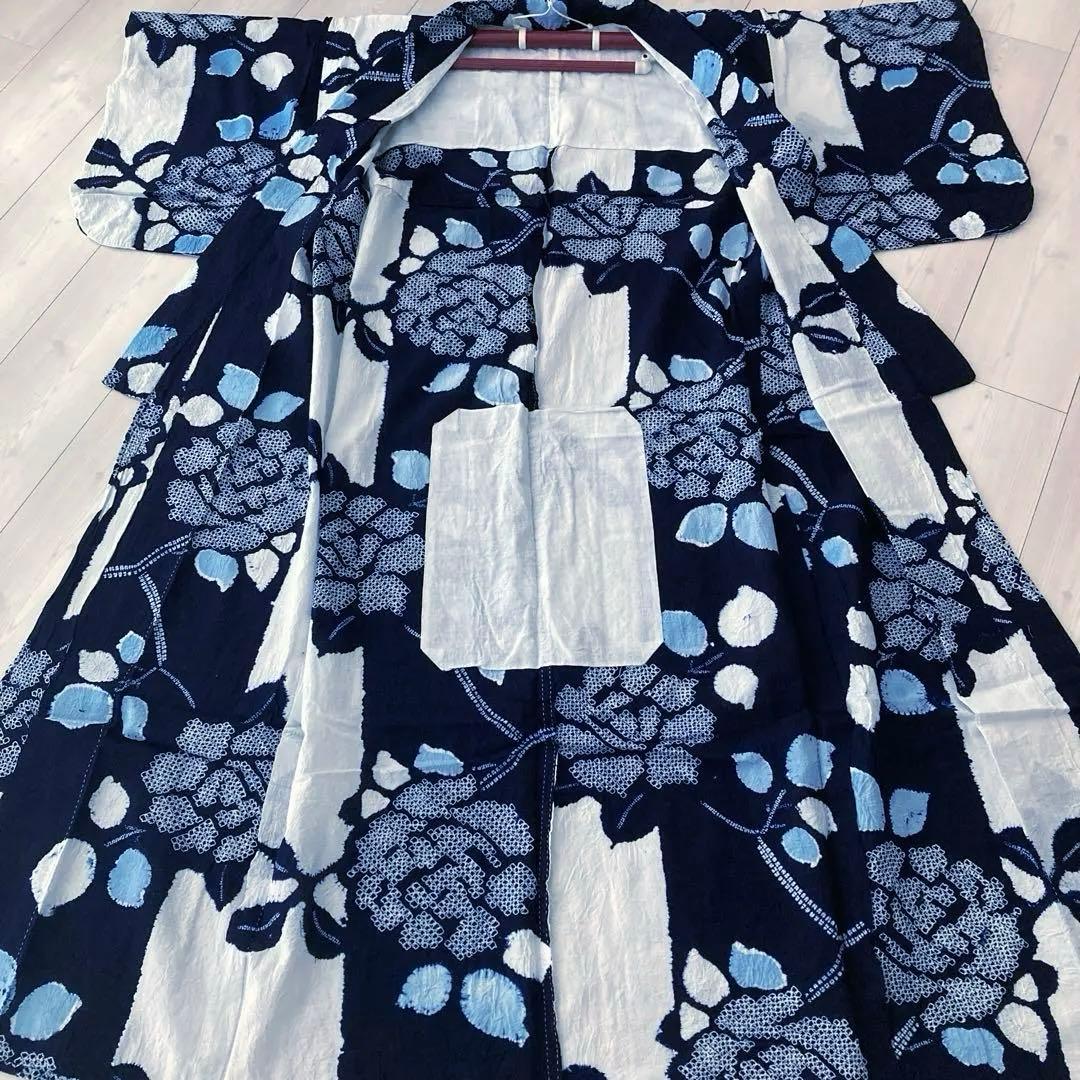 ちい　有松絞り・三浦絞り　手縫い上質　絞り浴衣　No.2-138