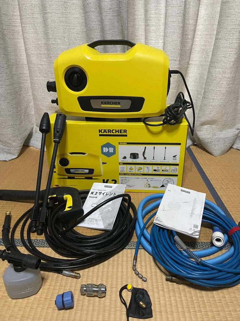 古*K様 KARCHER 高圧洗浄機 K2 本体　別売りの自吸用ホースとフィルタ