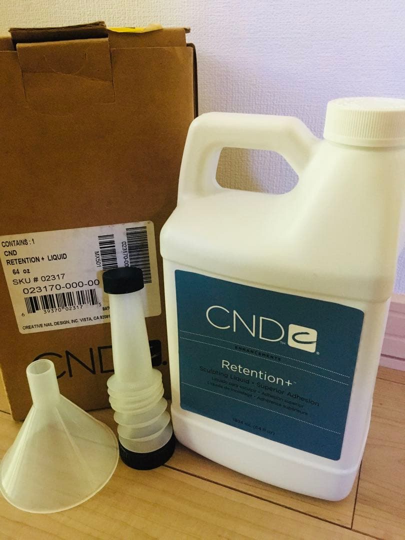 新品　ネイルスカルプアクリルリキッド大容量CNDリテンションプラス　1894ml