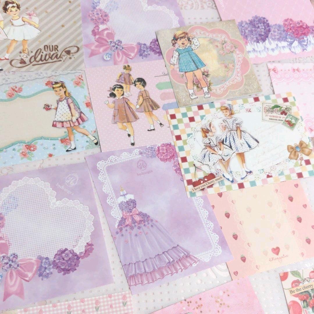 ユミ様ご確認用♥セール中♥新作ガーリーレトロガール♥可愛いバラメモ♯639