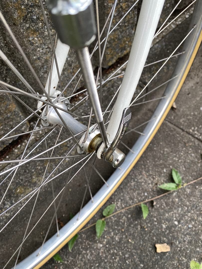 Yamaguchiアルミクロモリロードバイク　コミューター使用ブルーラグ