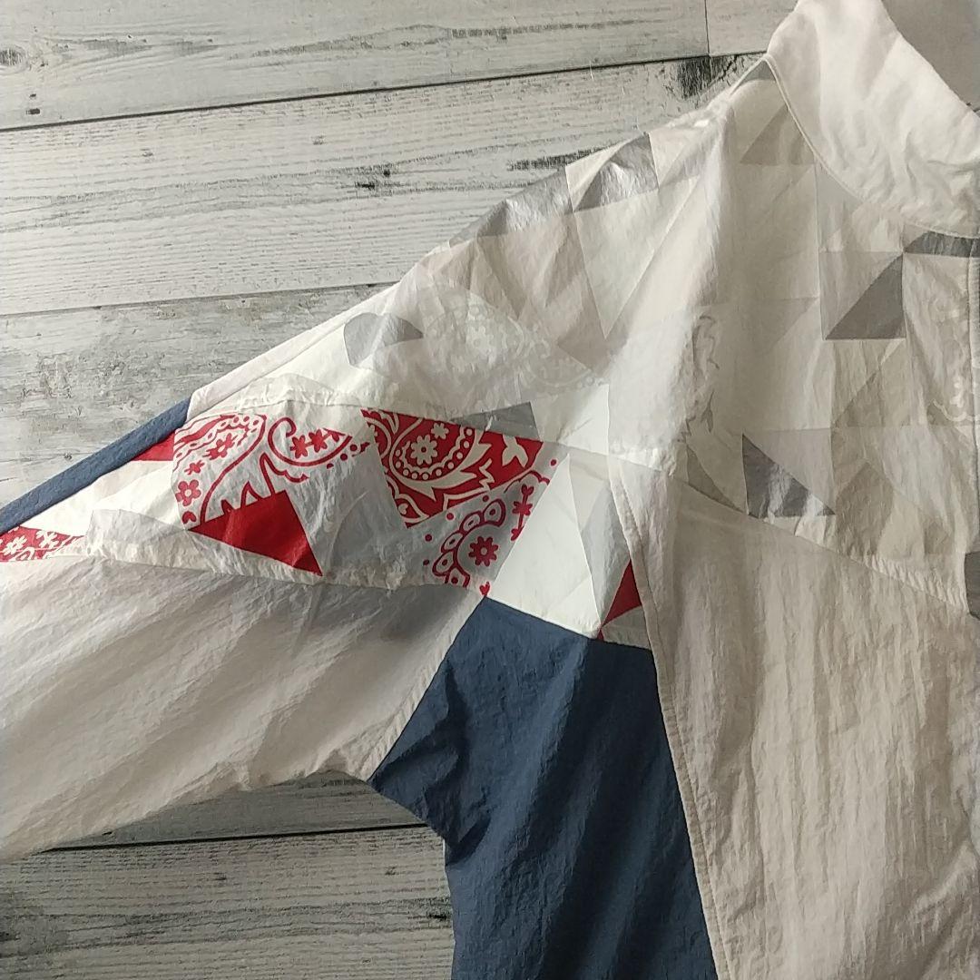 希少デザイン☆ナイキ 刺繍 ペイズリー クレイジーパターン ナイロンジャケット