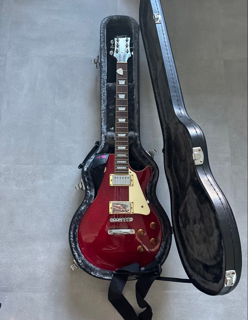 Epiphone Les Paul レッド エレキギター ケース2種類付き