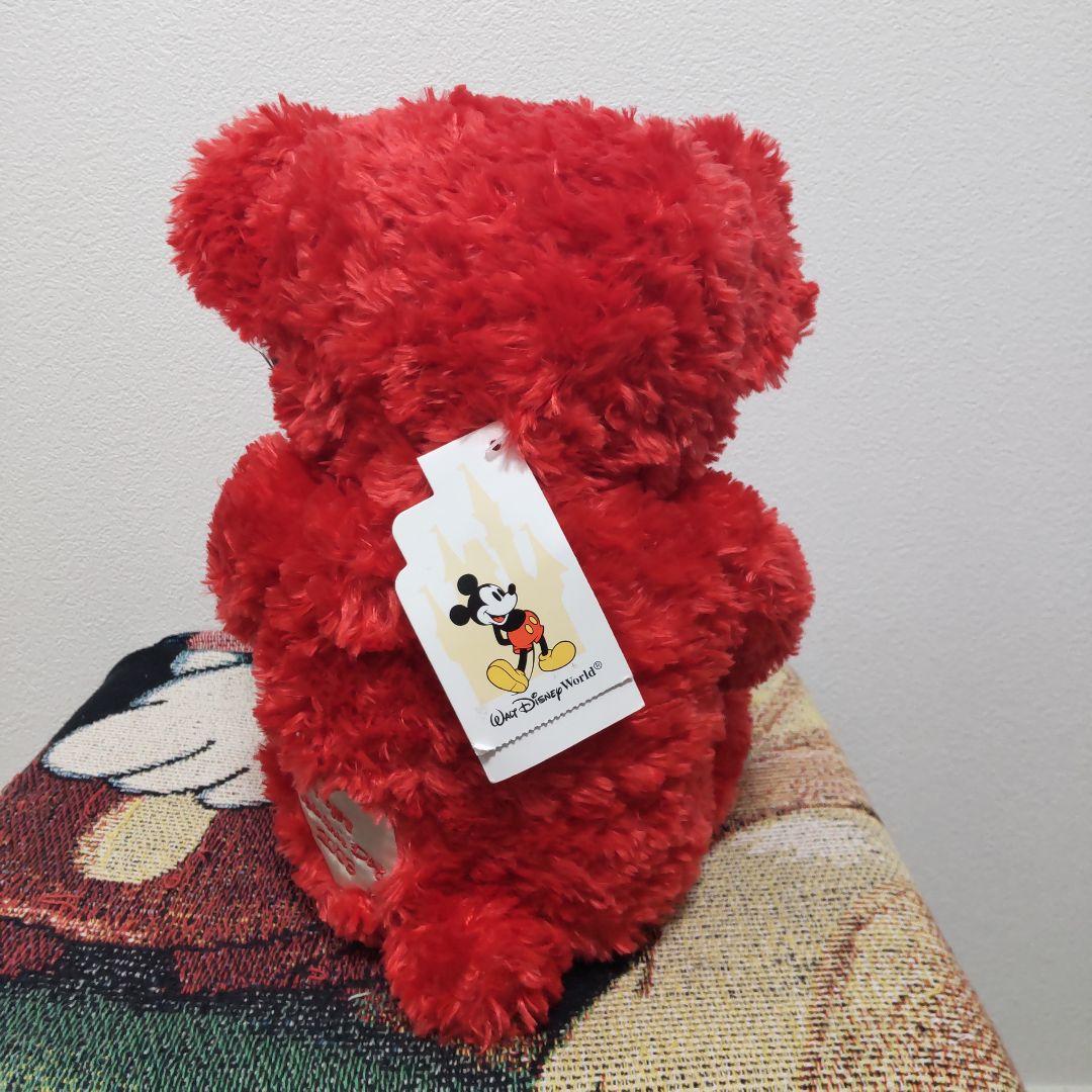 希少！　2003　バレンタイン　ディズニーベア　ダッフィー　WDW　赤　レッド