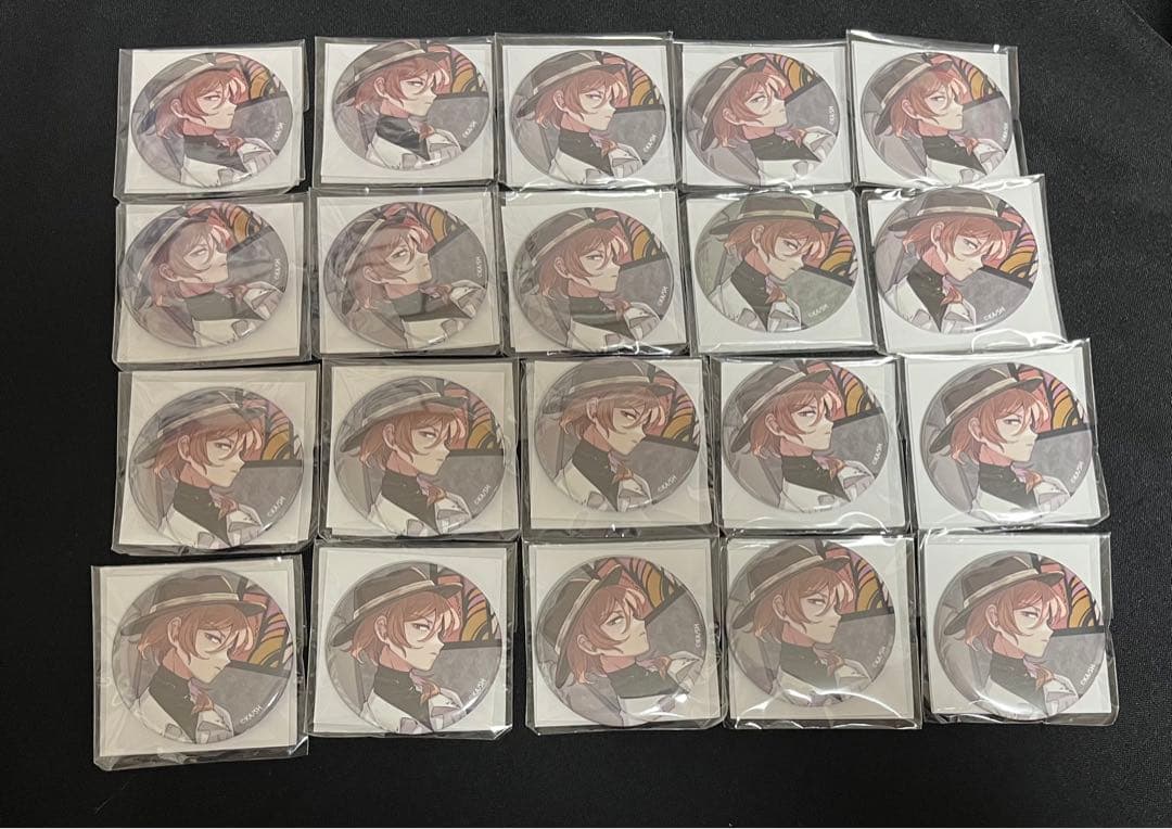 文豪ストレイドッグス 中原中也 原作絵 缶バッジ 10周年 文スト