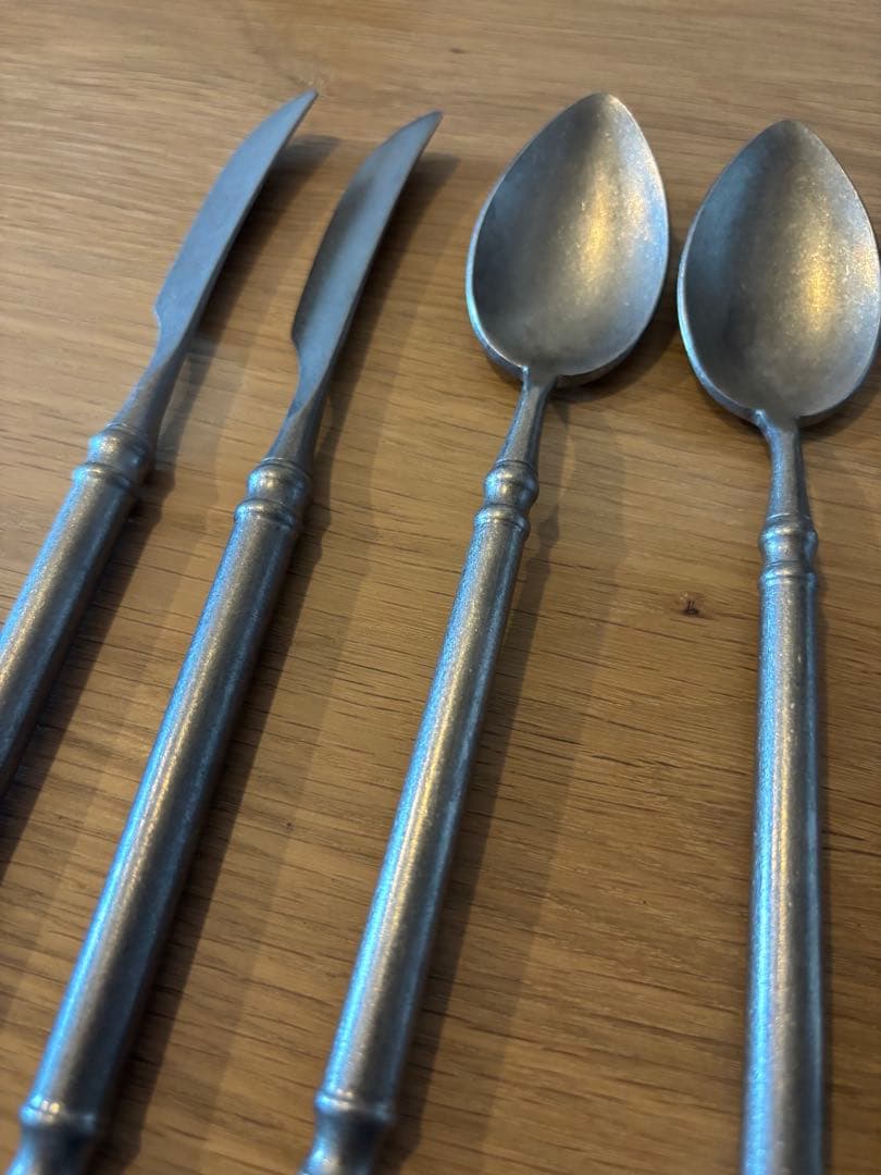 ステンレススチール カトラリーセット 6点とサイドテーブル　KRN様おまとめ専用