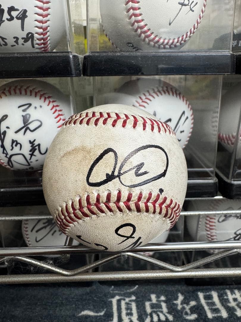 広島東洋カープ 前田智徳 直筆サインボール 実使用NPB試合球！名球会