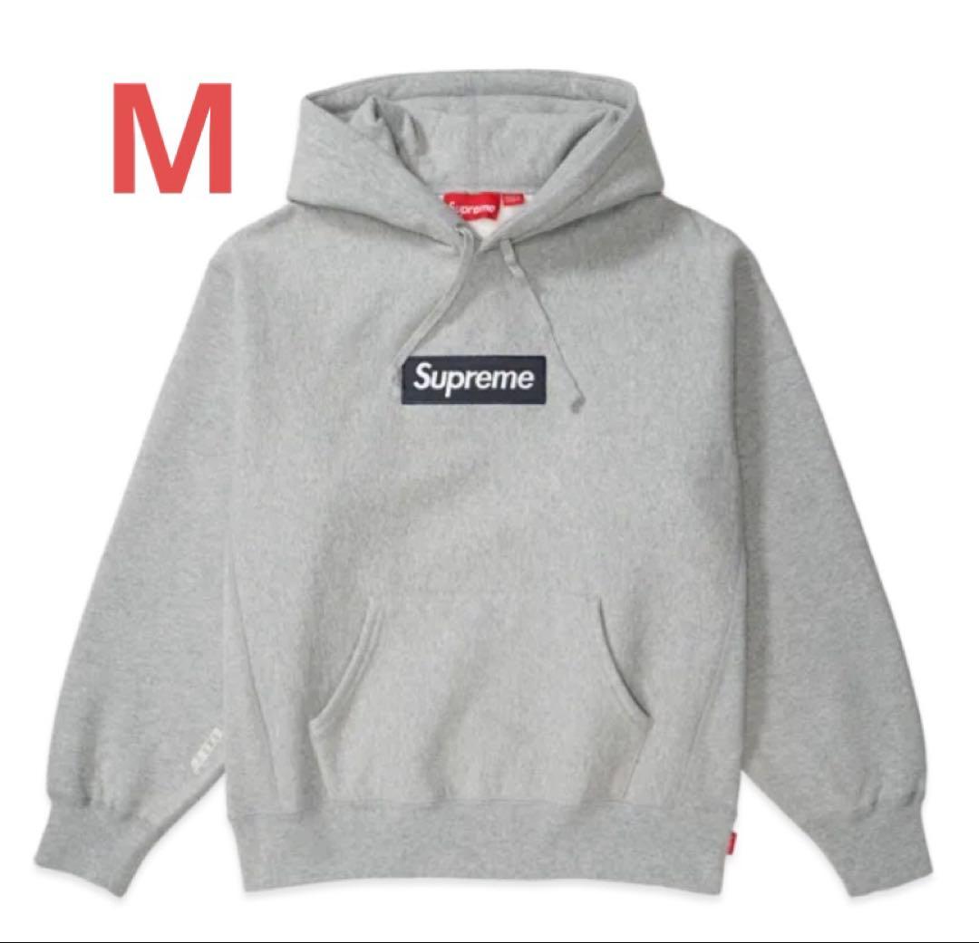 トップス Supreme Box Logo Hooded Sweatshirt Grey