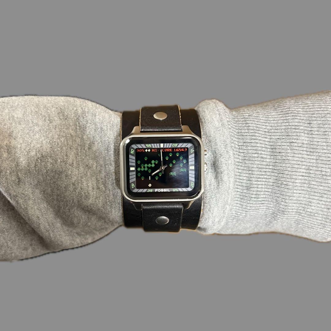 超激レア　デッドストック Fossil big tic ATARIコラボ　腕時計
