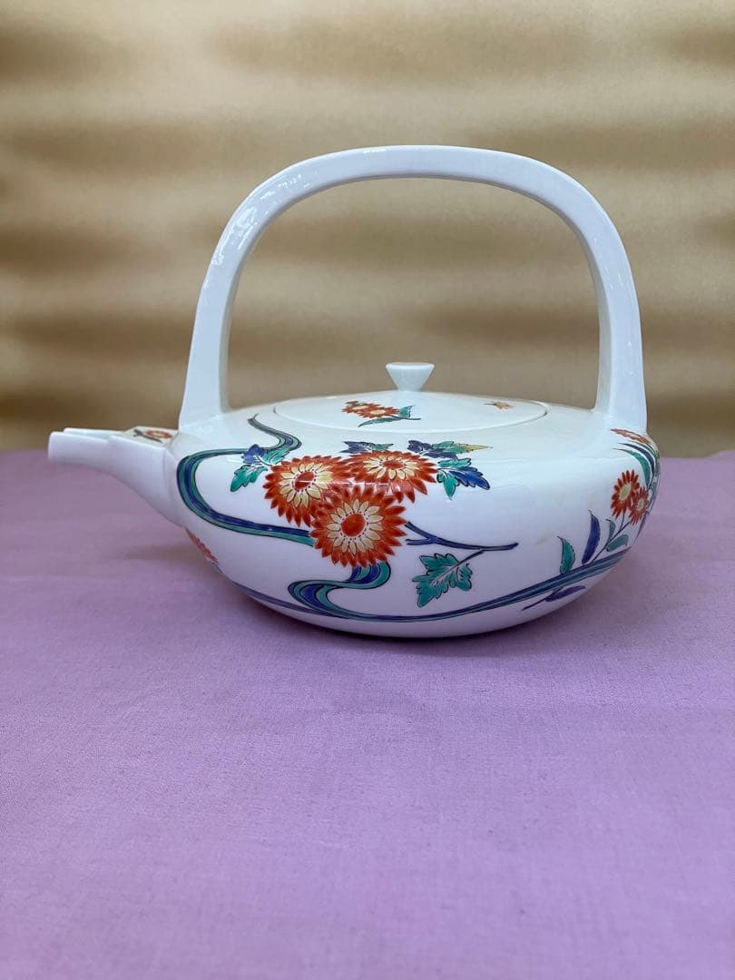 濁手　菊花文銚子