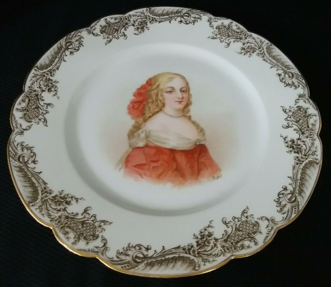 SÈVRES　セーヴル　キャビネットプレート　肖像画　アンティーク