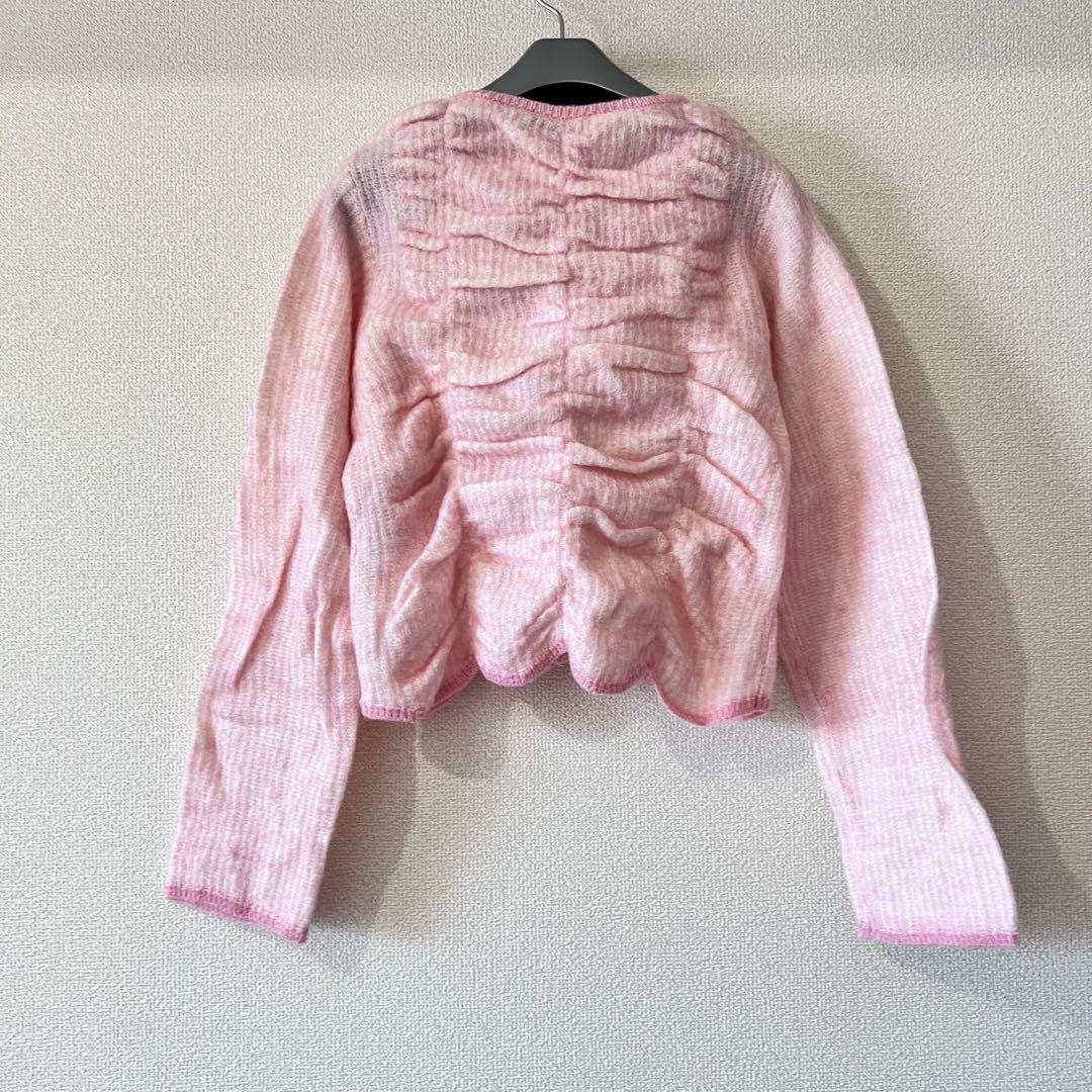 [ADAM ET ROPÉ] 2025AW ダブルモヘアシャーリングカーディガン