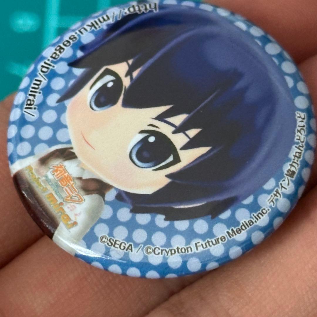 ボーカロイド初音ミク projectmirai バッジ　KAITO ねんどろいど
