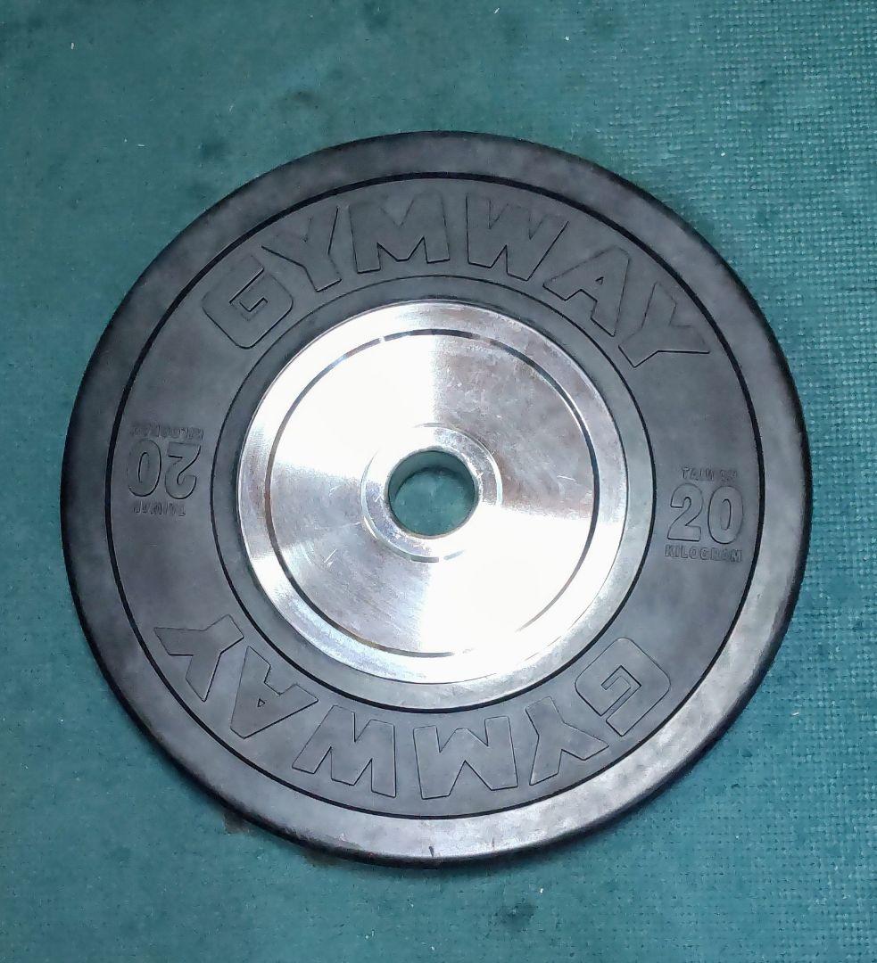 GYMWAY 20kg バンパープレート 1枚