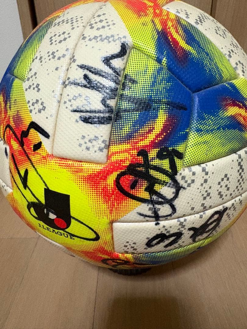 Jリーグ公式試合球 2019年　コネクト　京都サンガ　実使用　サイン入り
