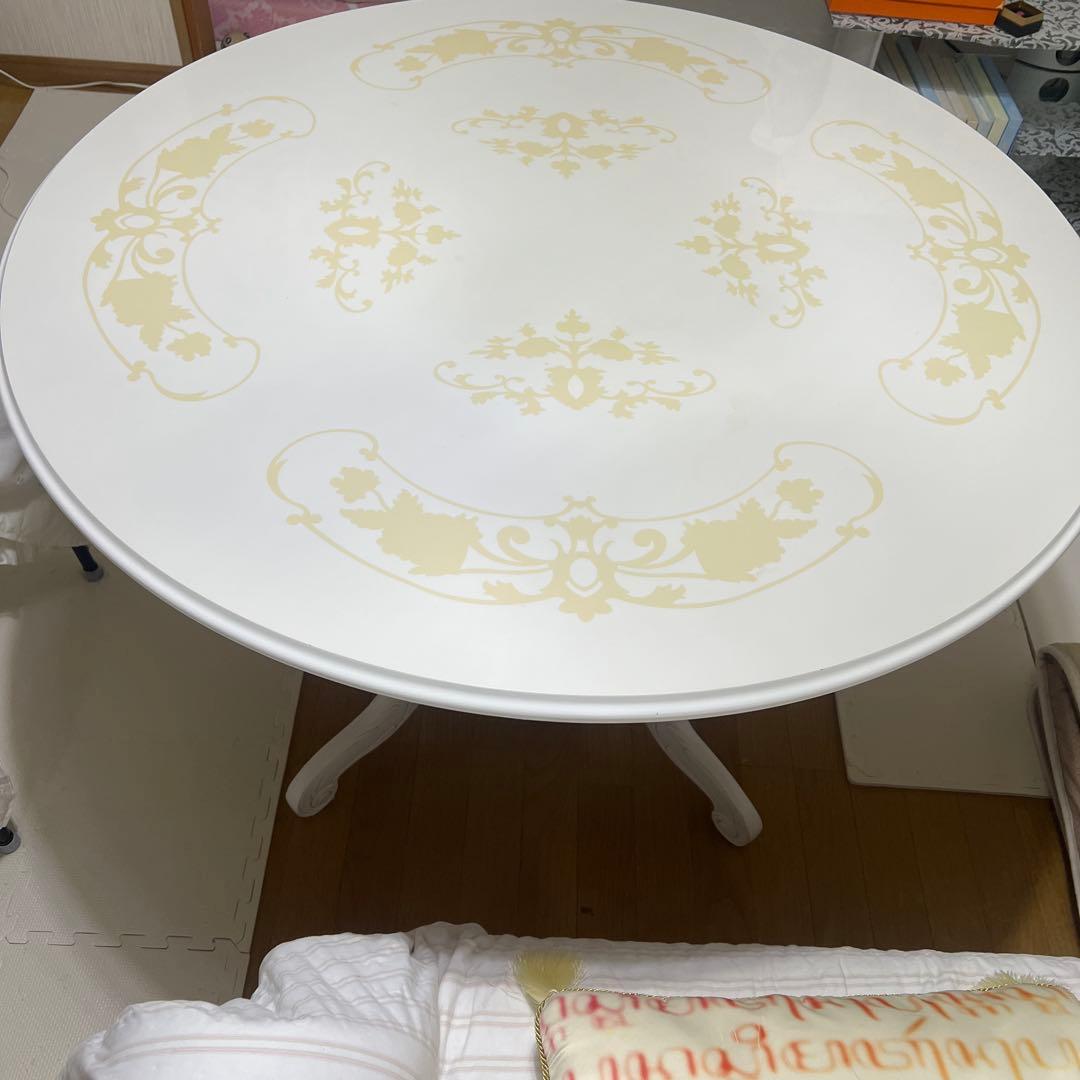 サルタレッリ風　猫足　円形　テーブル　ダイニングテーブル