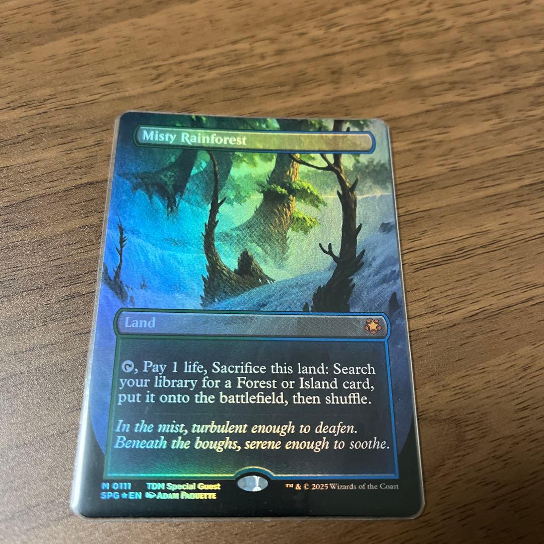 マジックザギャザリング　霧深い雨林　SPG foil 英語