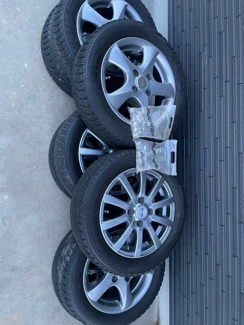 155/65R14 ブリヂストンタイヤ　 ホイール付き 4本セット×2組