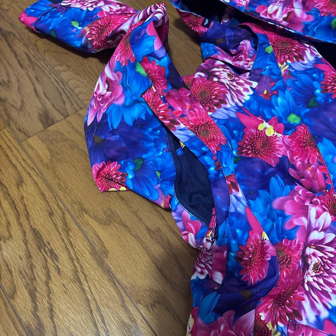 【新品・未使用】ROXY 蜷川実花　コラボ　花柄スキーウェア フード付き