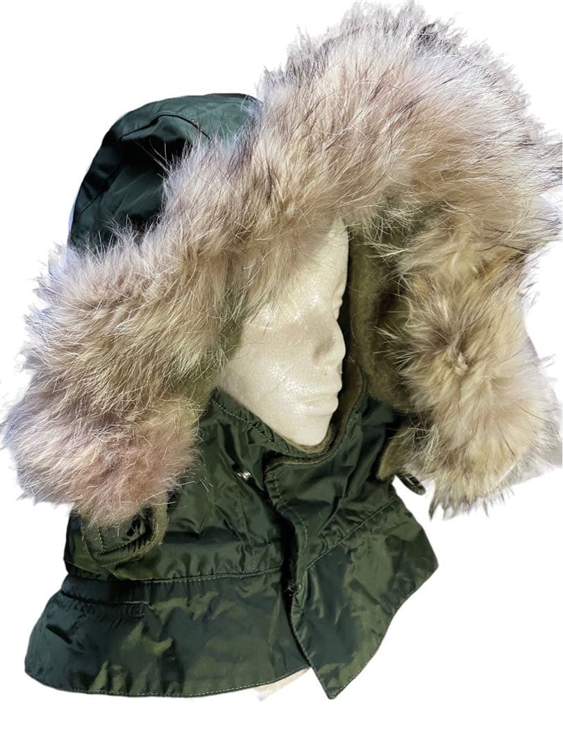 米軍海軍A-1デッキジャケット用M-59コヨーテファー付きフード