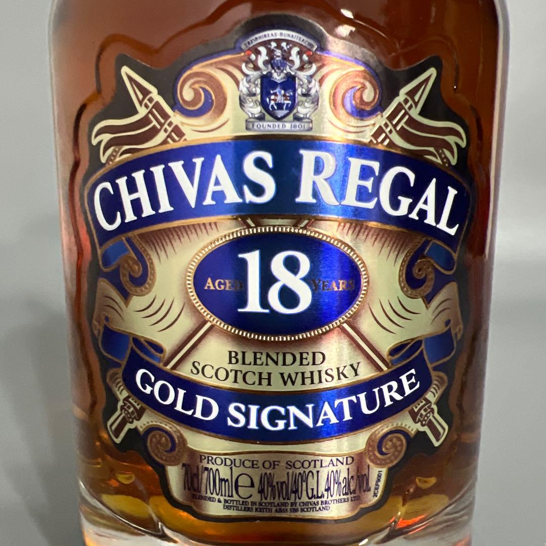 未開栓　CHIVAS REGAL　18年　ウイスキー　700ml　40%　箱付き