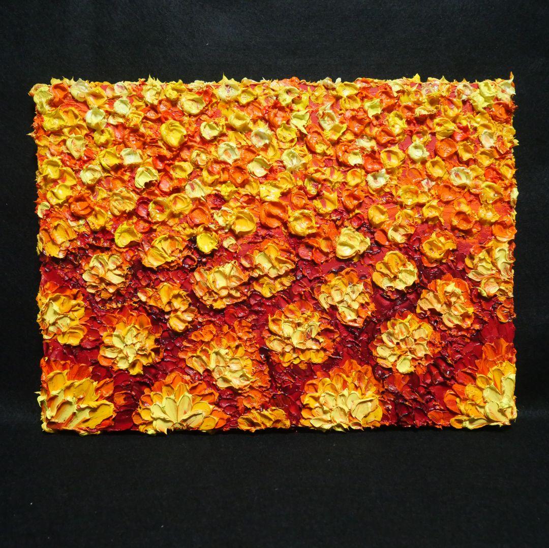 油絵 油彩 油彩画 絵画 絵 【マリーゴールド】