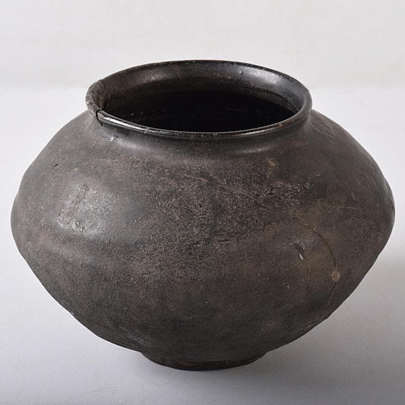 mini-fex　弥生式土器　黒釉　壷　C　R8453