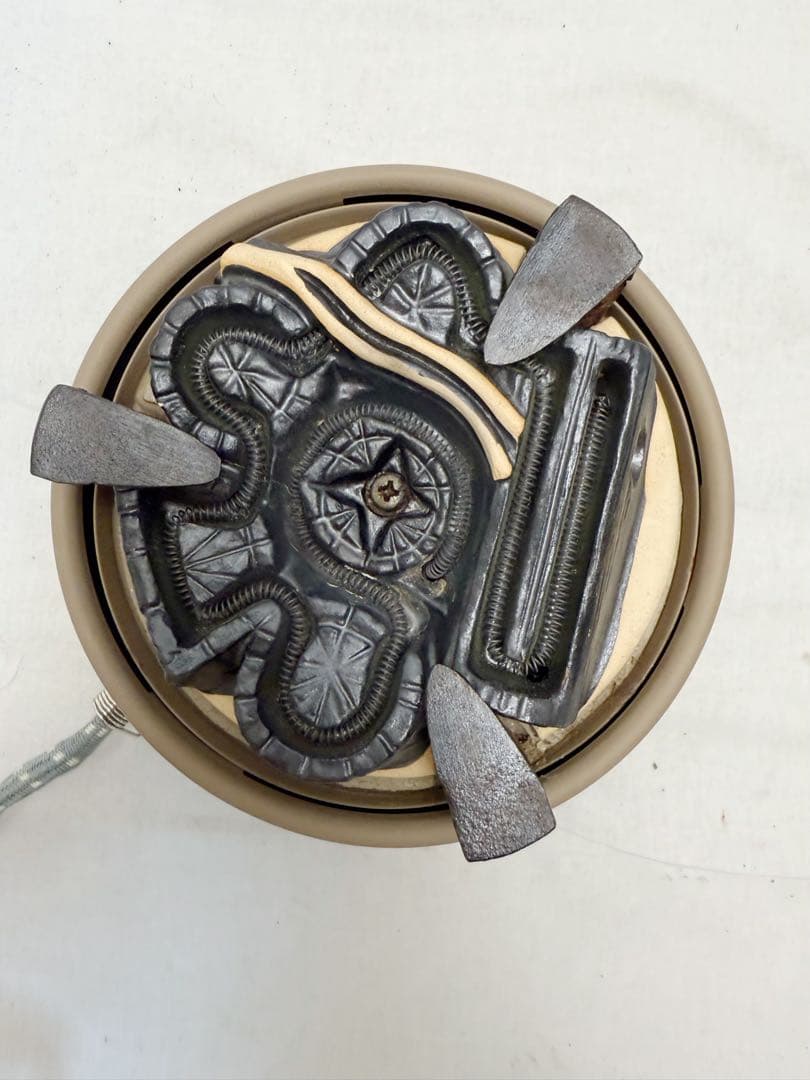 ほぼ未使用 茶道具 唐銅朝鮮風炉釜 野々田電熱器 釜鐶付 茶道 元箱