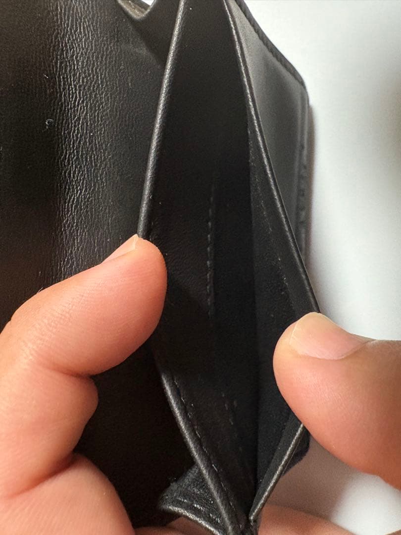 BOTTEGA VENETA ブラック レザー 名刺入れ カードケース 中古品