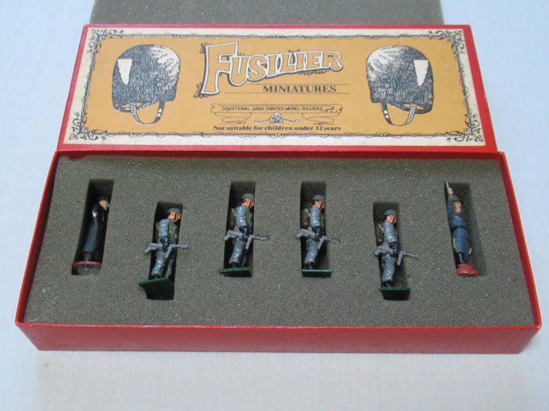 1980年代 英国製◆フュージリア SET19 ミニチュア WW2ドイツ歩兵6体