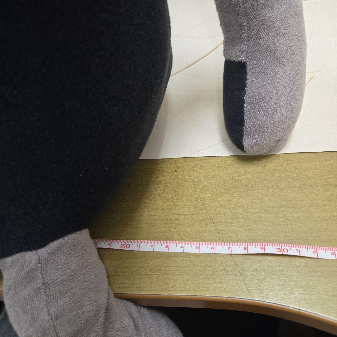 う*も様 またのあつこ　象のぬいぐるみ 中型 グレーと黒