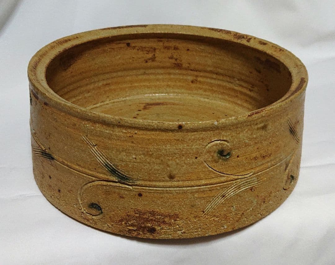 茶道具鈴木五郎作水指A398