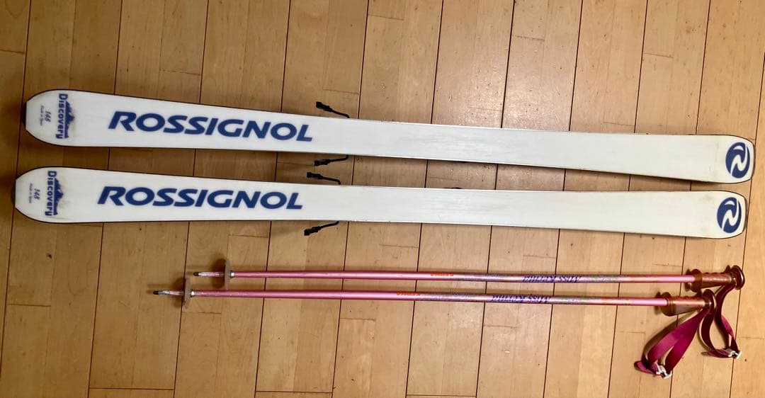 レディース ROSSIGNOL✴︎カービングスキー板148・ストック