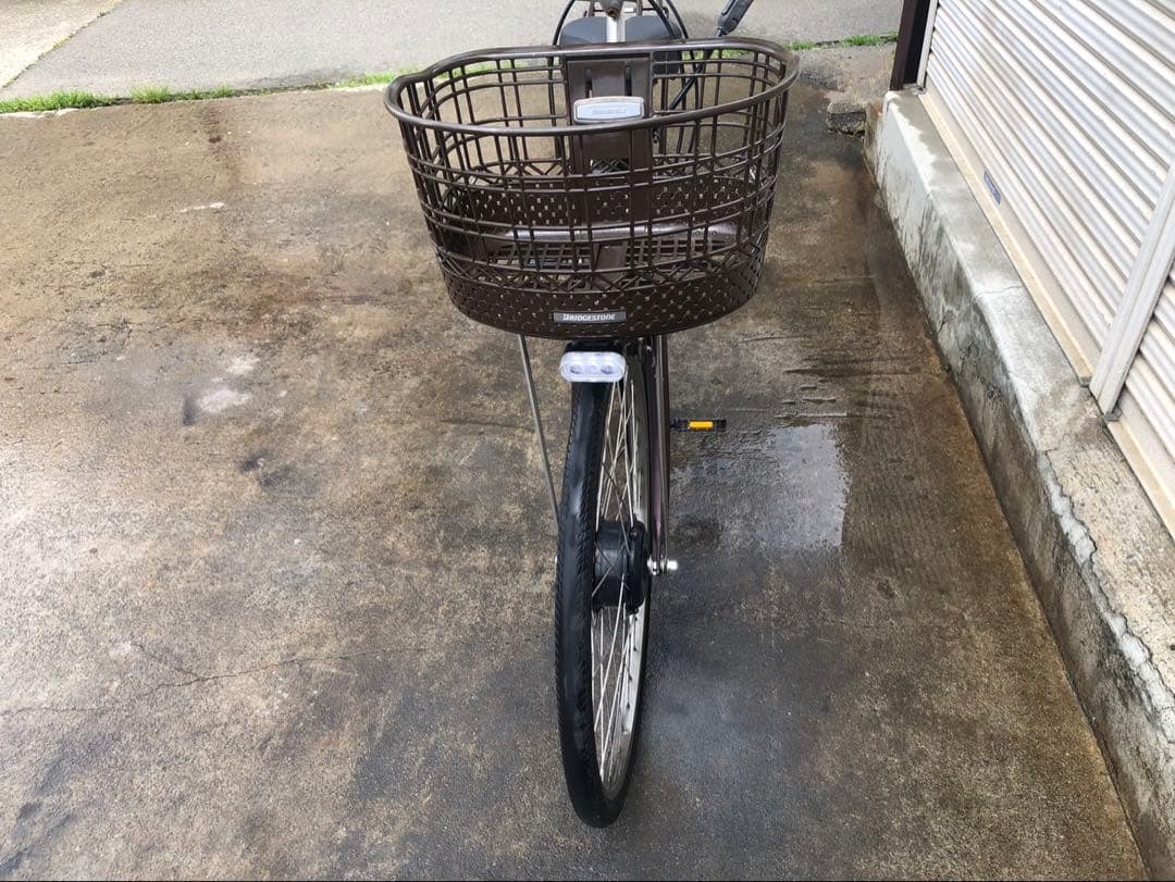 ブリヂストン最新電動アシスト自転車フロンティア26インチブラウンアルミボディー