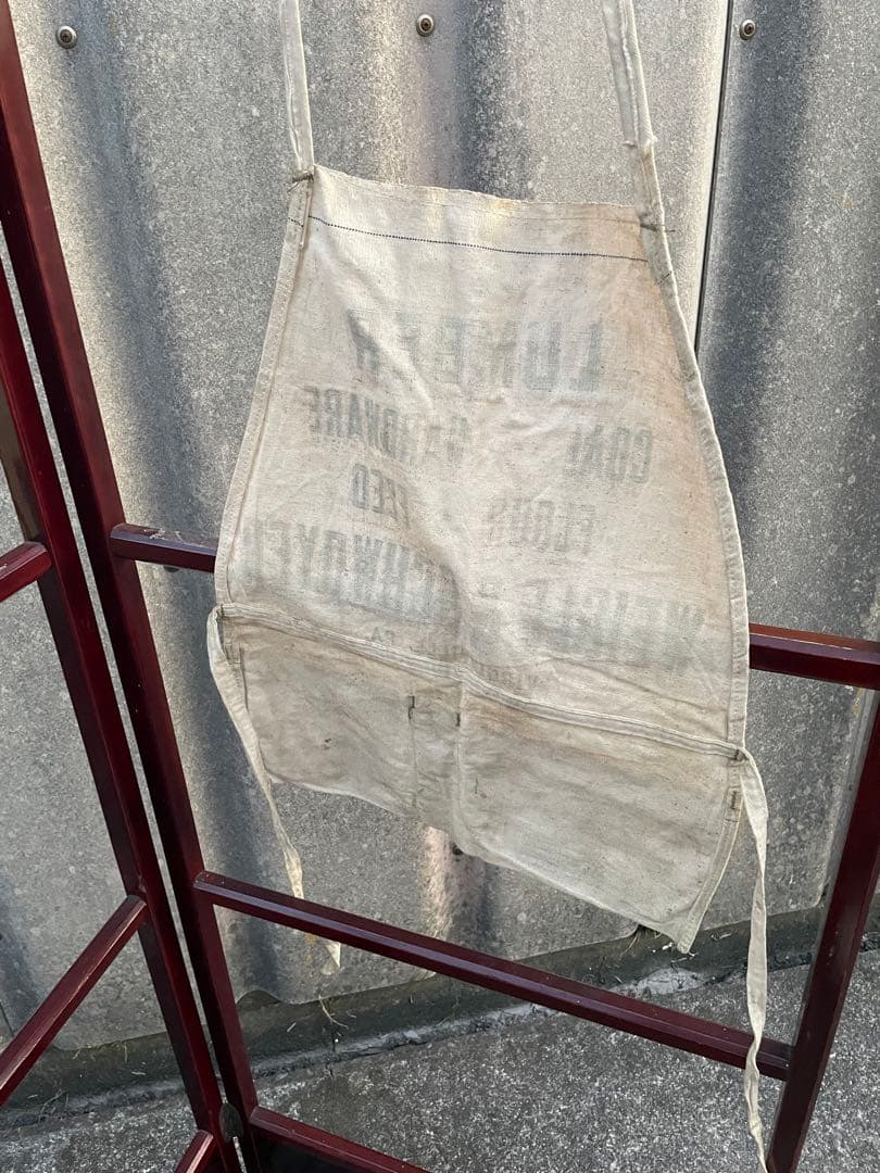 ビンテージ/USA製/アドバタイジング/ワークエプロン/キャンパス
