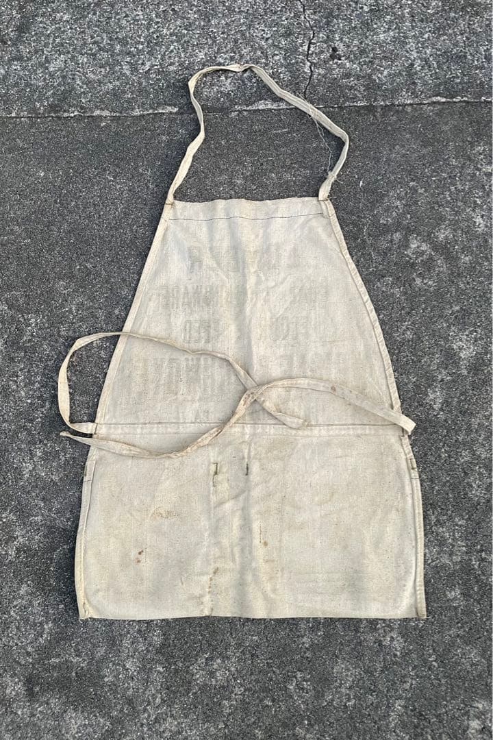 ビンテージ/USA製/アドバタイジング/ワークエプロン/キャンパス