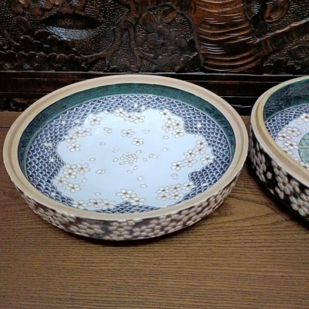 再お値下げ◆九谷焼 ◆伝統工芸士 宮本晄オリジナル作品◆喰籠◆◆春爛漫◆◆