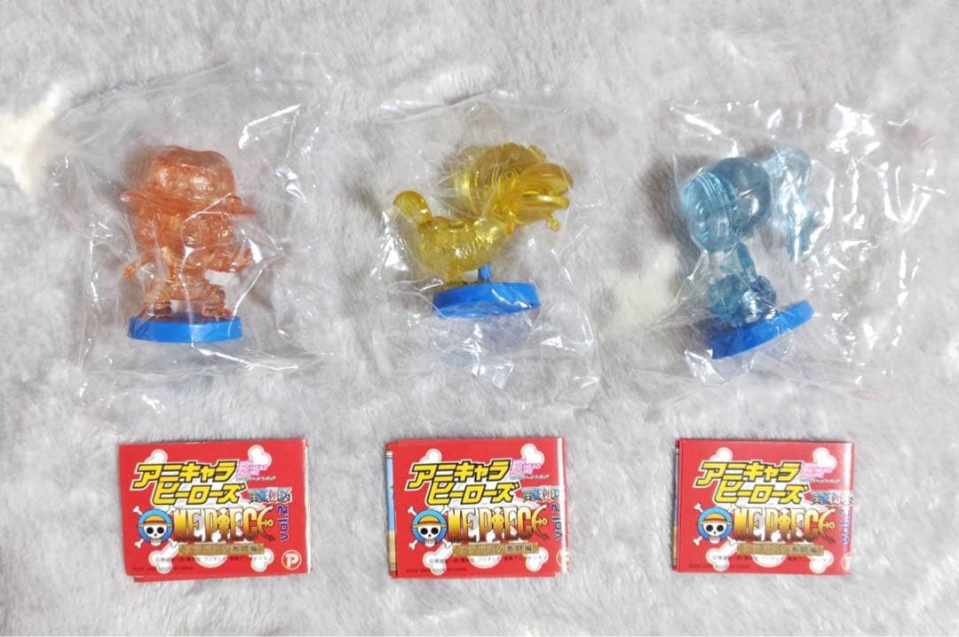 ワンピース アニキャラヒーローズ エース カルー ビビ クリアカラー 非売品