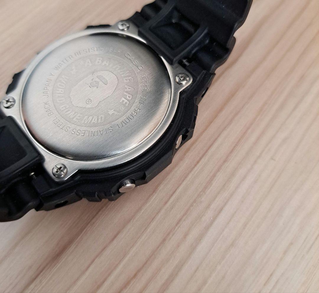 ape 腕時計　G-SHOCK　コラボ　DW5600 迷彩　人気
