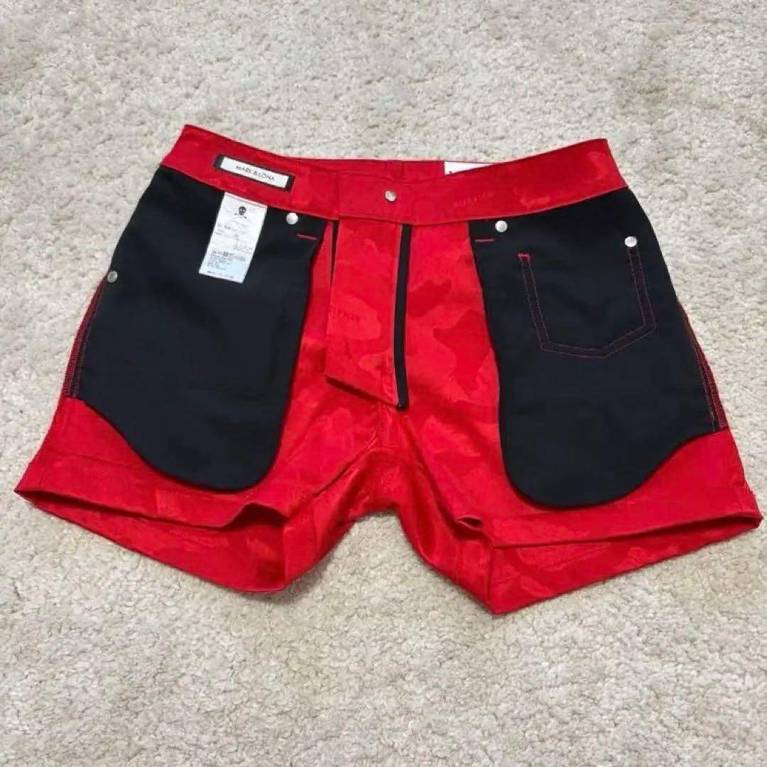 【新品未使用】MARK & LONA マークアンドロナ　ハーフパンツカモフラ36