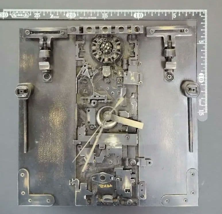 機械的時計内部構造アート　Ｔ01　スチールパンク
