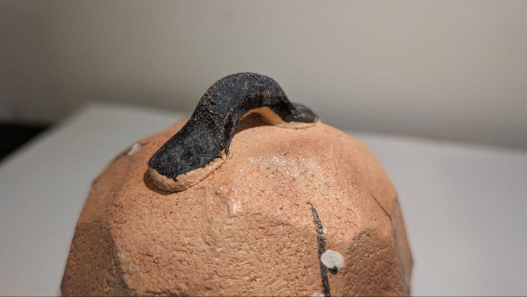 『佐々木輝夫』鈴型梅文　梅の絵香合　帰来窯　佐々木虚室　　共箱共布