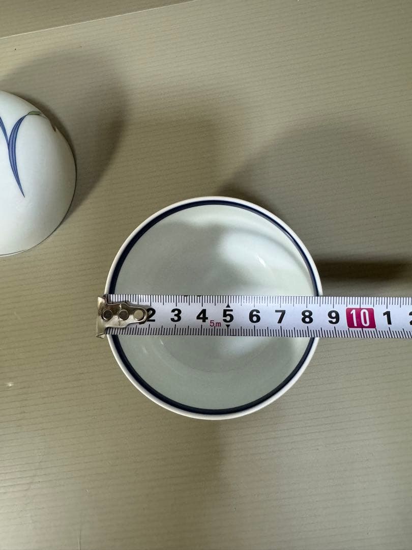 2222 香蘭社　湯呑蓋付　4客　未使用