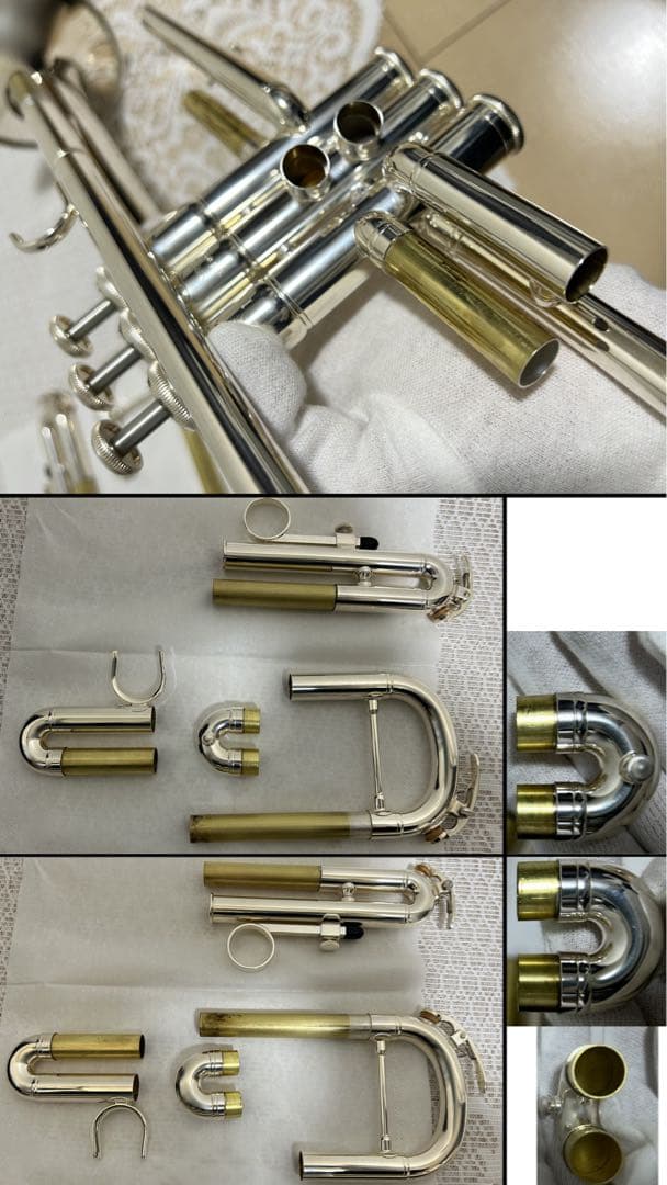 YTR-3335Sトランペット本体＋ケース＋マウスピース2個＋楽譜＋クロス