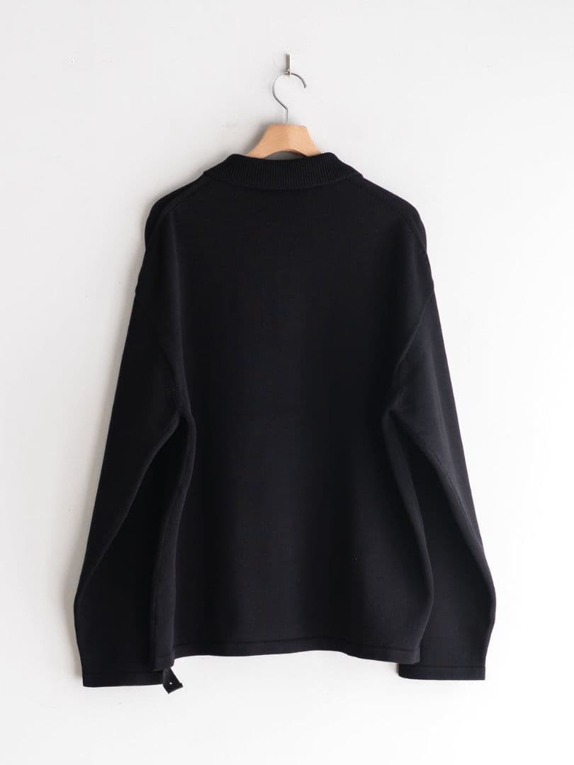 PEACEMAKER OAMC Knit Polo Sサイズ 黒 25AW