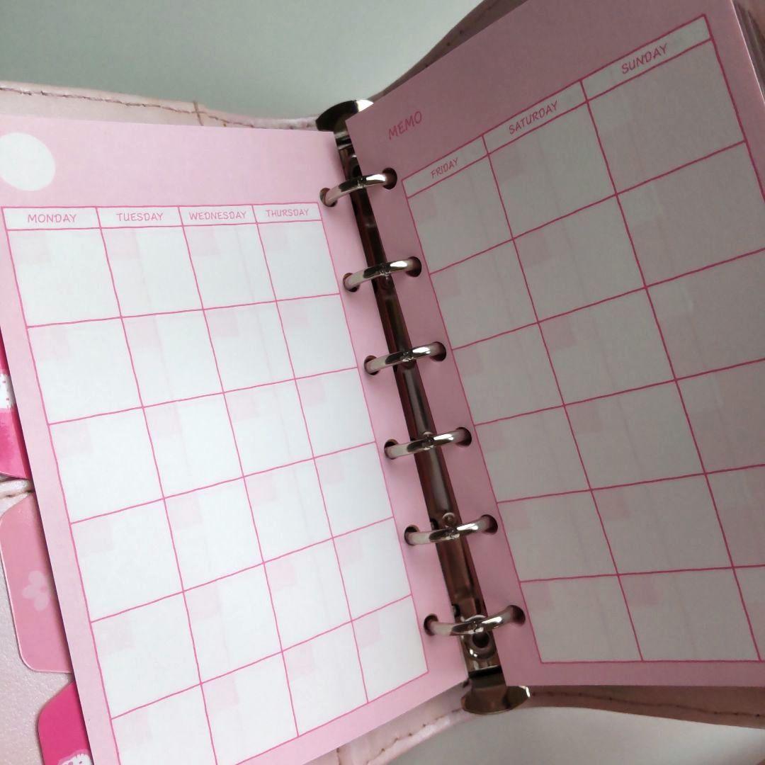 【当時物 希少】ハローキティ キルティング 手帳 ピンク サンリオ 1997年