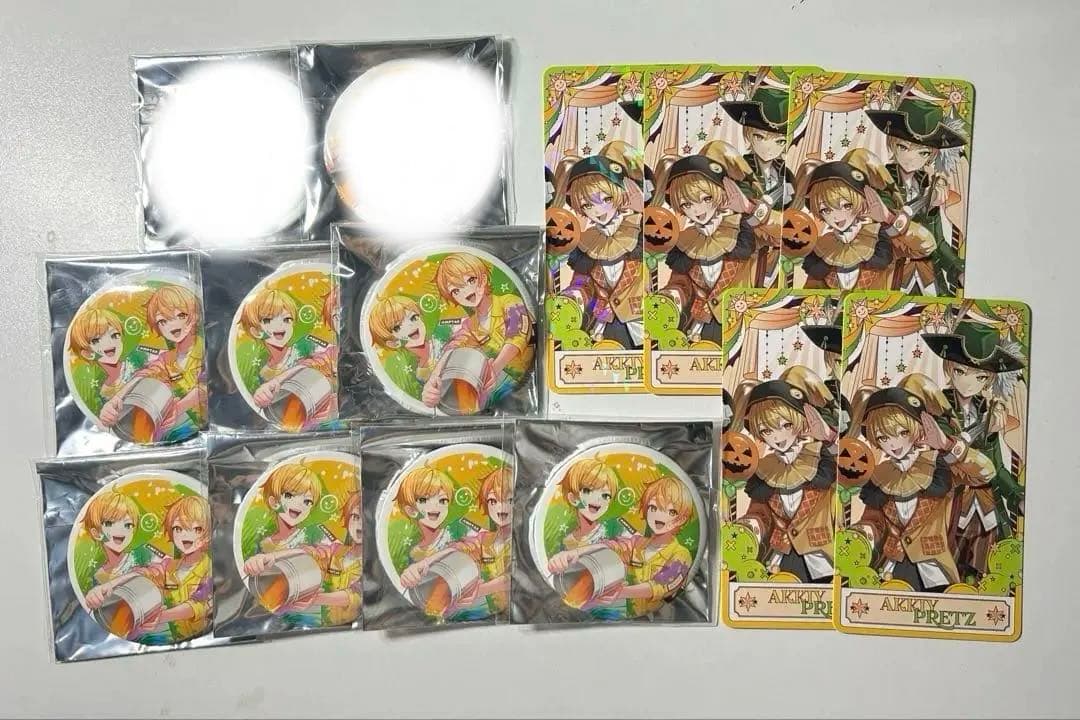 AMPTAK あきぷり 缶バッチ、タロット風カード