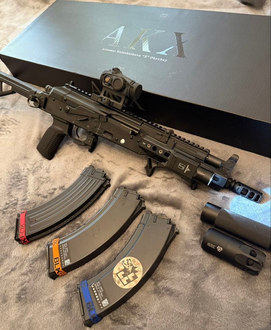 東京マルイ製のAKXガスブローバックマシンガン