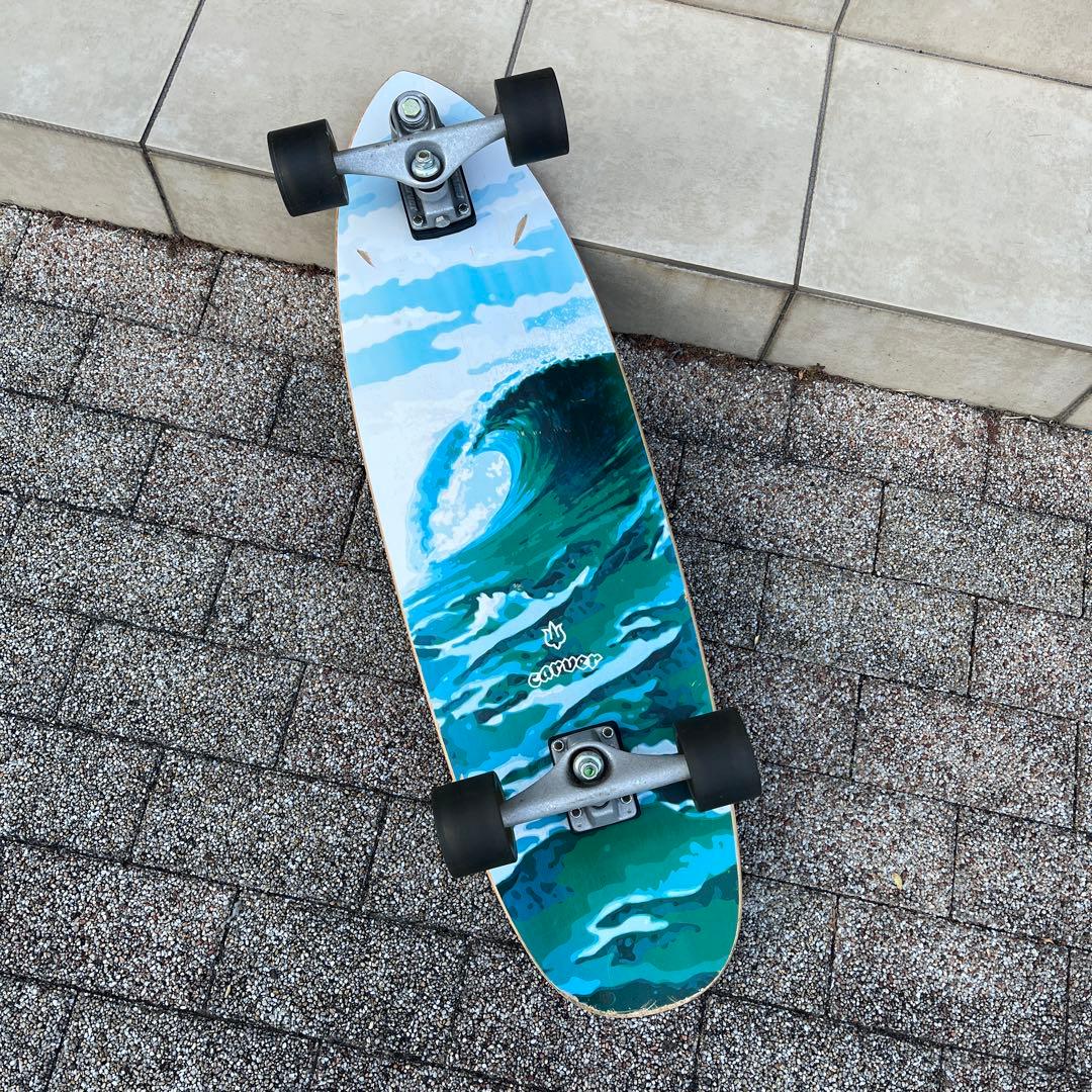 Carver スケートボード 波デザイン