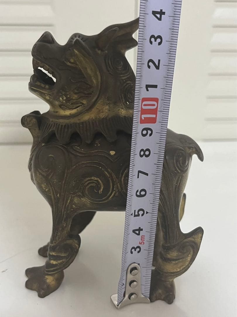 中国美術 明末清初 銅鎏金 麒麟 骨董品 香炉 貔貅　重さ663g